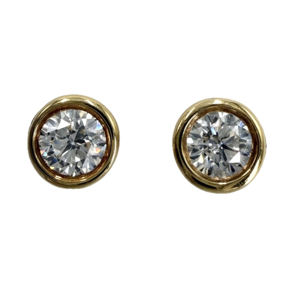 TIFFANY & CO. 18k Gold Diamond Earrings
